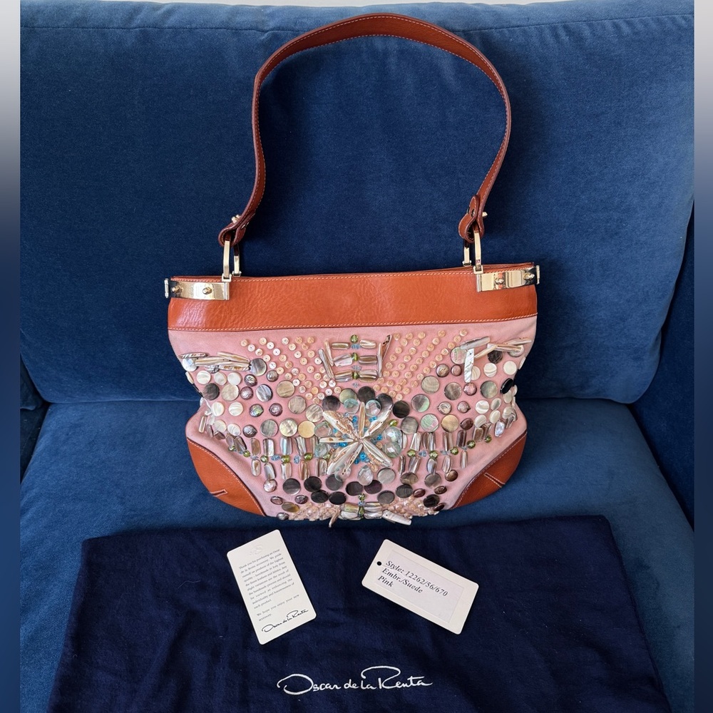 Oscar De La Renta beaded ‎ Shoulder Bag